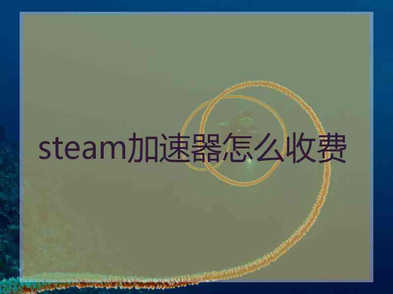 steam加速器怎么收费