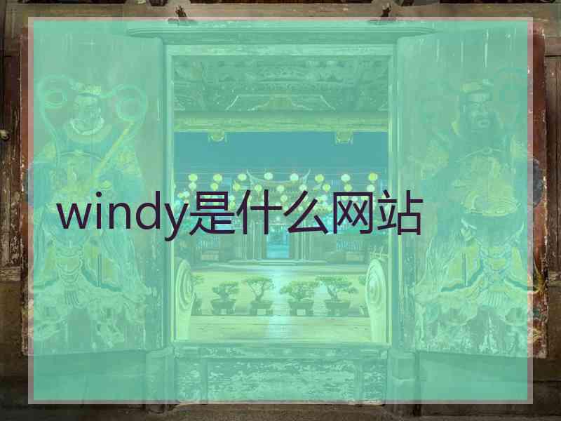 windy是什么网站