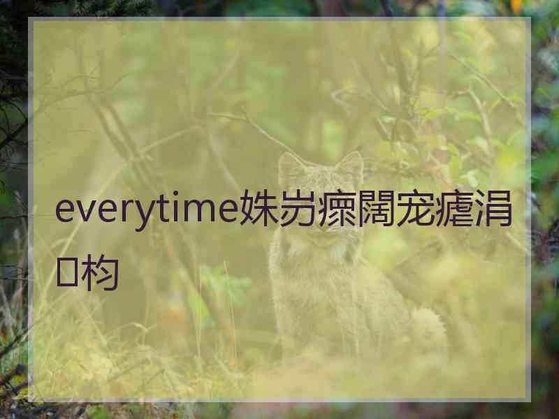 everytime姝岃瘝闊宠瘧涓枃