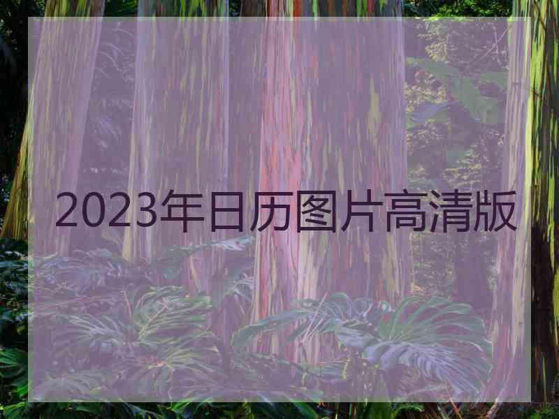 2023年日历图片高清版