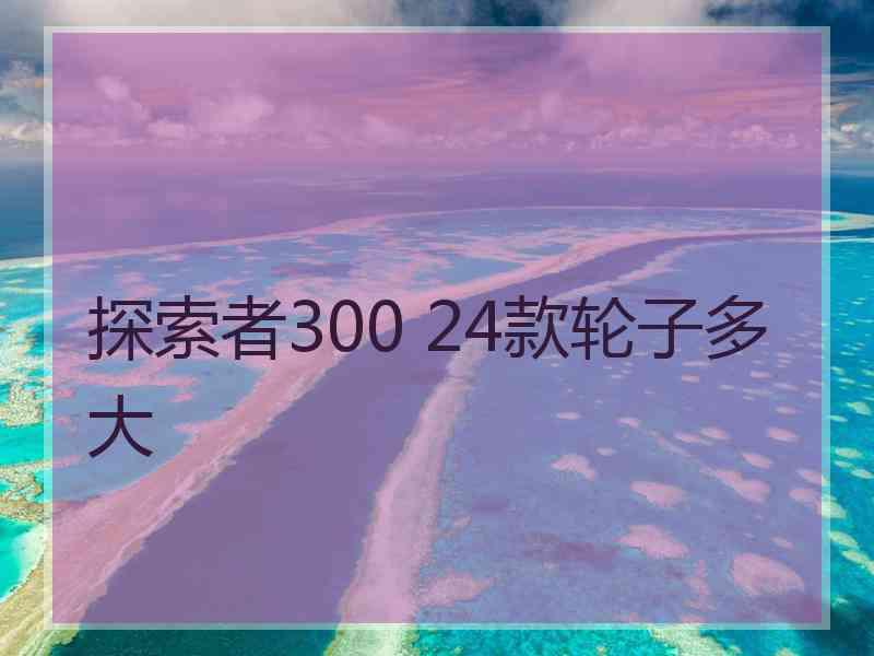 探索者300 24款轮子多大