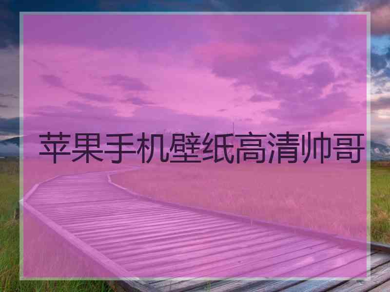 苹果手机壁纸高清帅哥