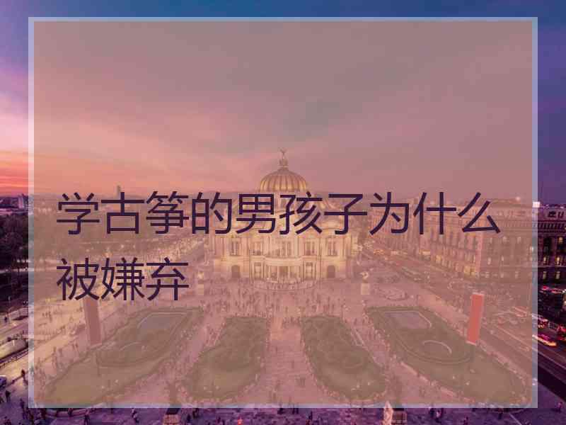 学古筝的男孩子为什么被嫌弃