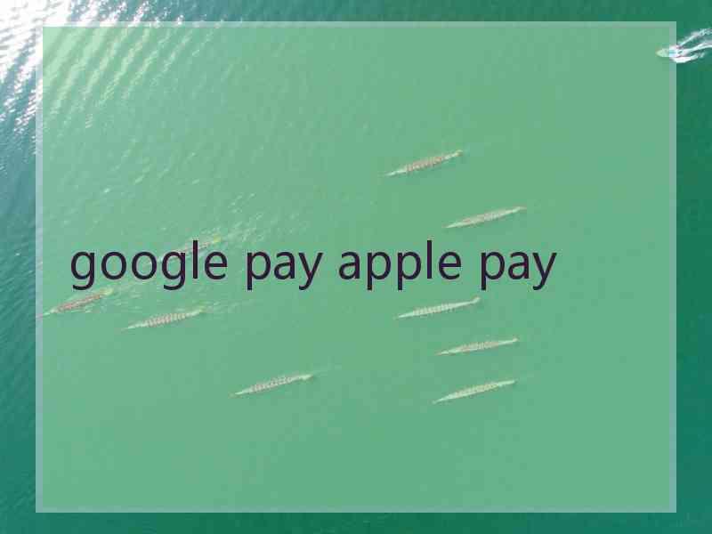 google pay apple pay