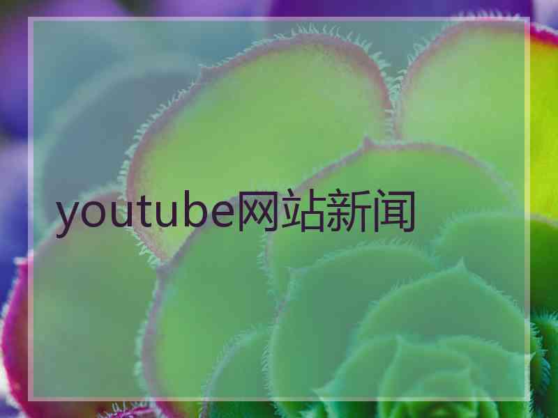 youtube网站新闻