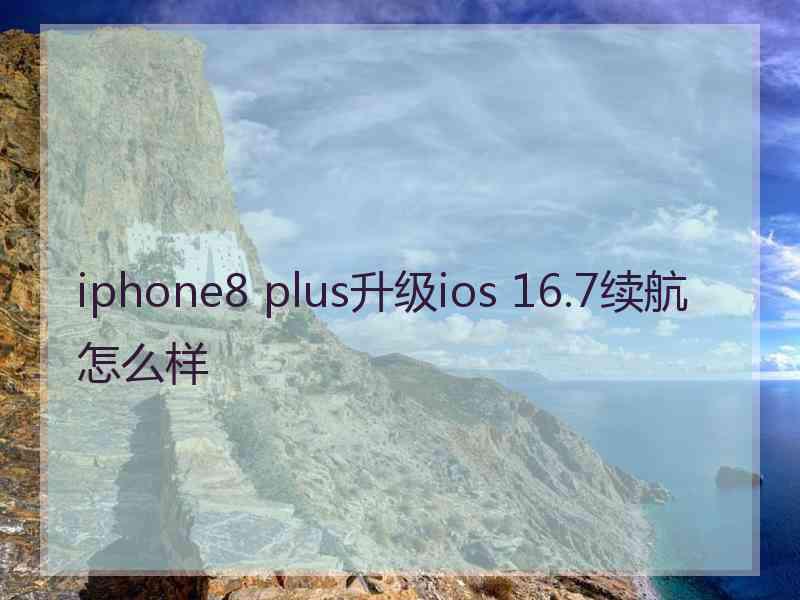 iphone8 plus升级ios 16.7续航怎么样