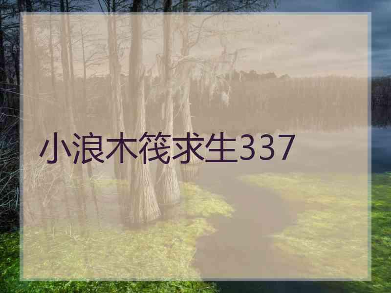 小浪木筏求生337