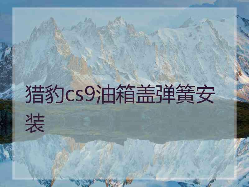 猎豹cs9油箱盖弹簧安装