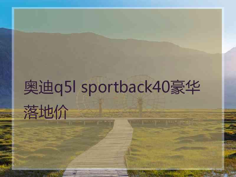 奥迪q5l sportback40豪华落地价