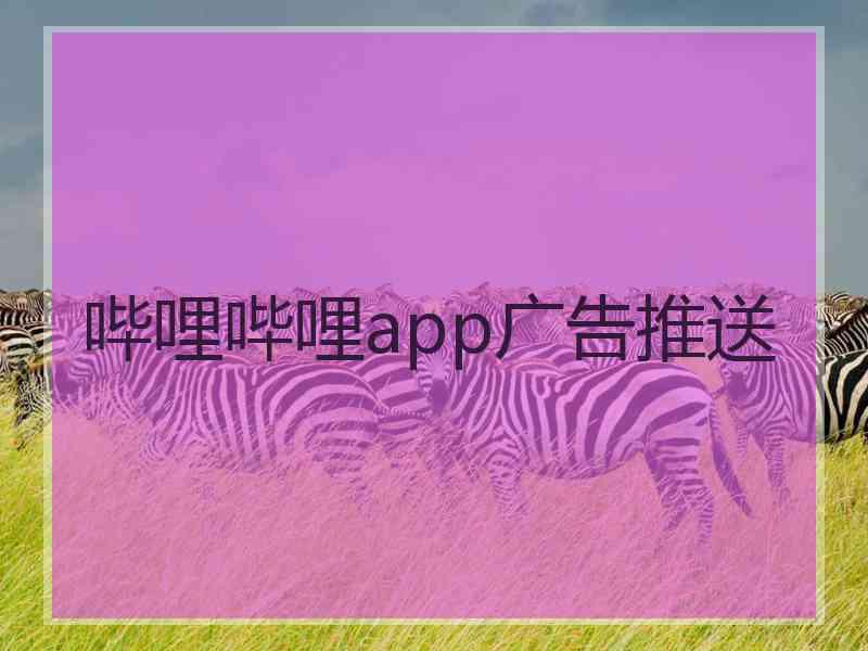 哔哩哔哩app广告推送