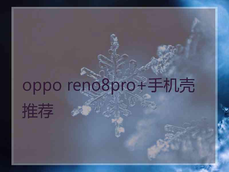 oppo reno8pro+手机壳推荐