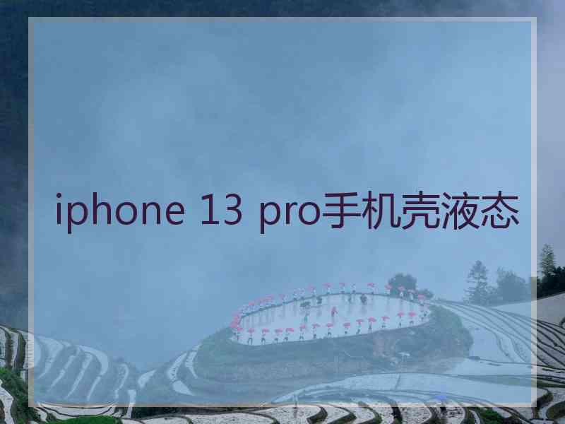 iphone 13 pro手机壳液态