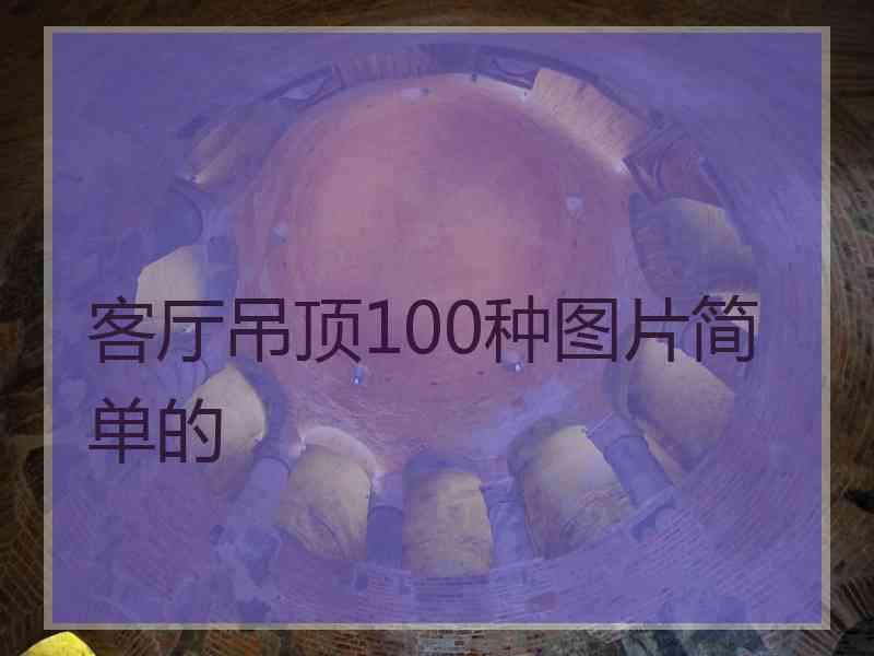 客厅吊顶100种图片简单的