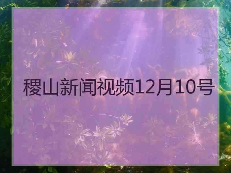 稷山新闻视频12月10号