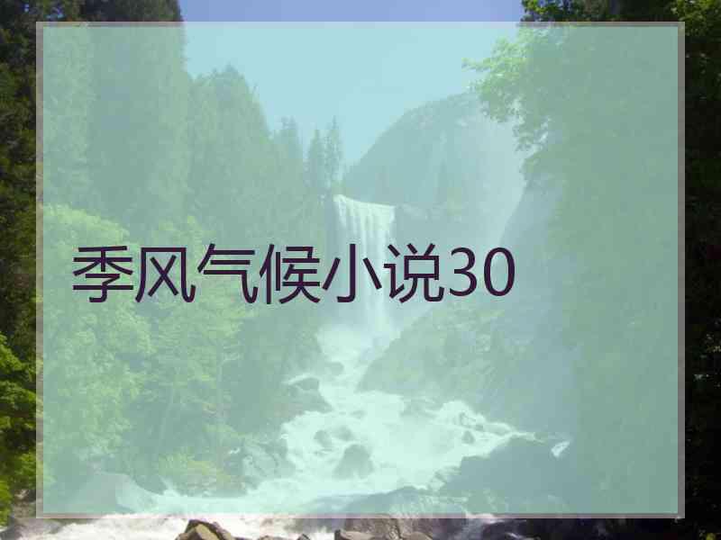 季风气候小说30