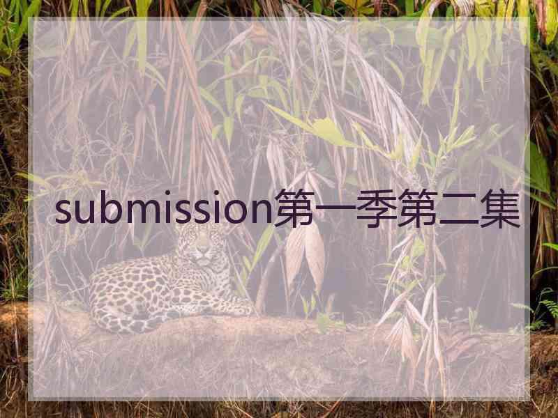 submission第一季第二集