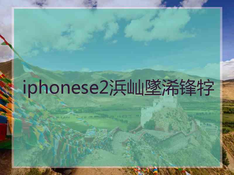 iphonese2浜屾墜浠锋牸