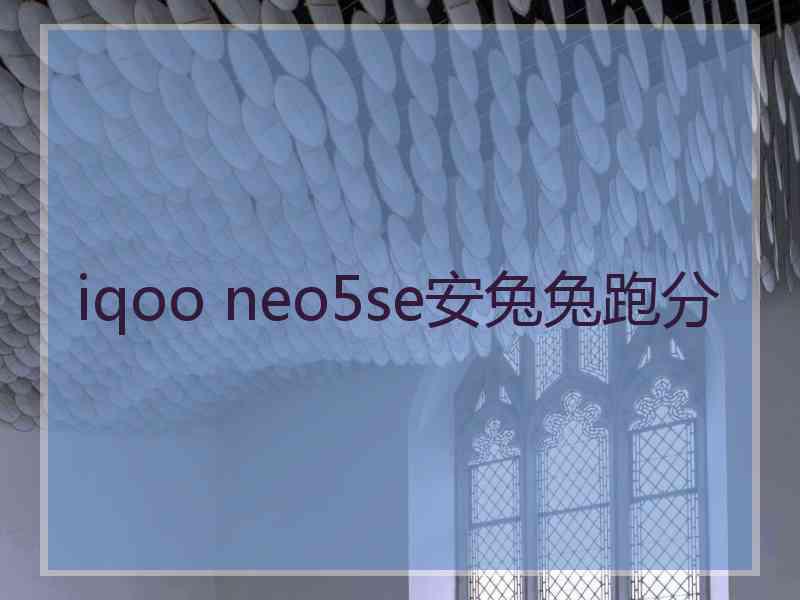 iqoo neo5se安兔兔跑分