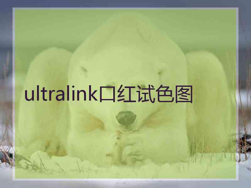 ultralink口红试色图