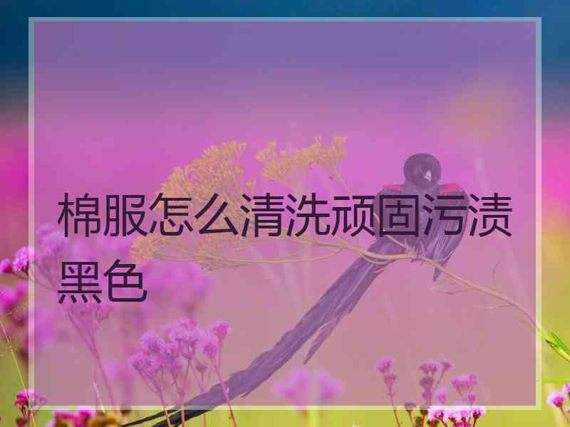 棉服怎么清洗顽固污渍黑色