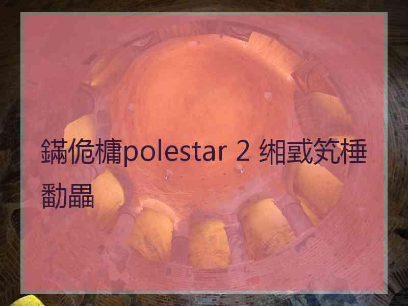 鏋佹槦polestar 2 缃戜笂棰勫畾