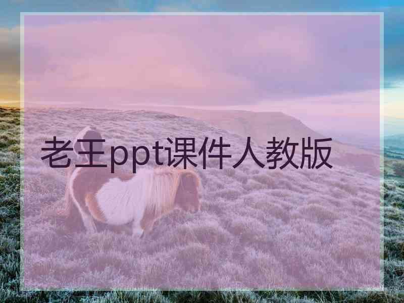 老王ppt课件人教版