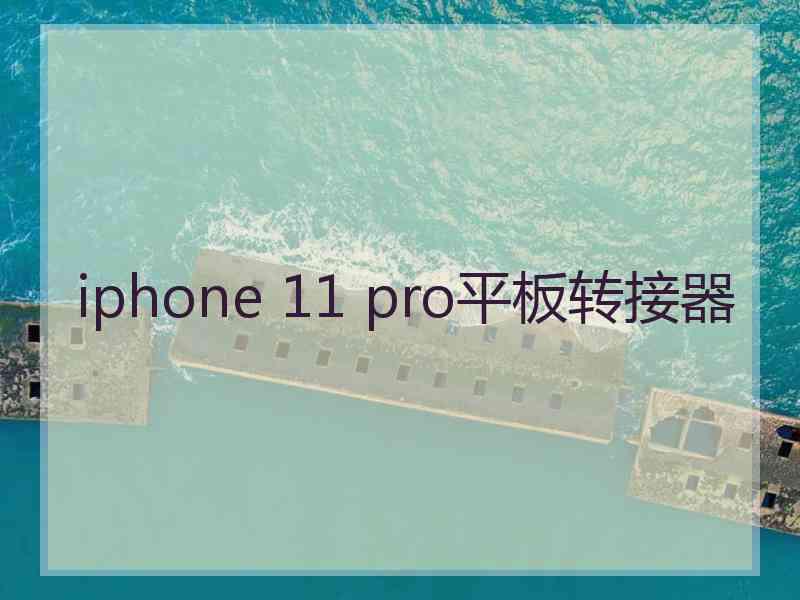 iphone 11 pro平板转接器