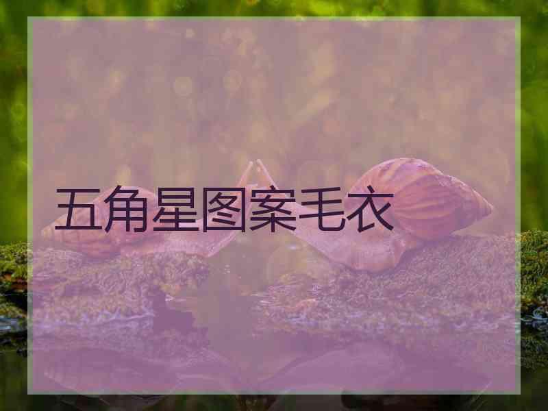 五角星图案毛衣