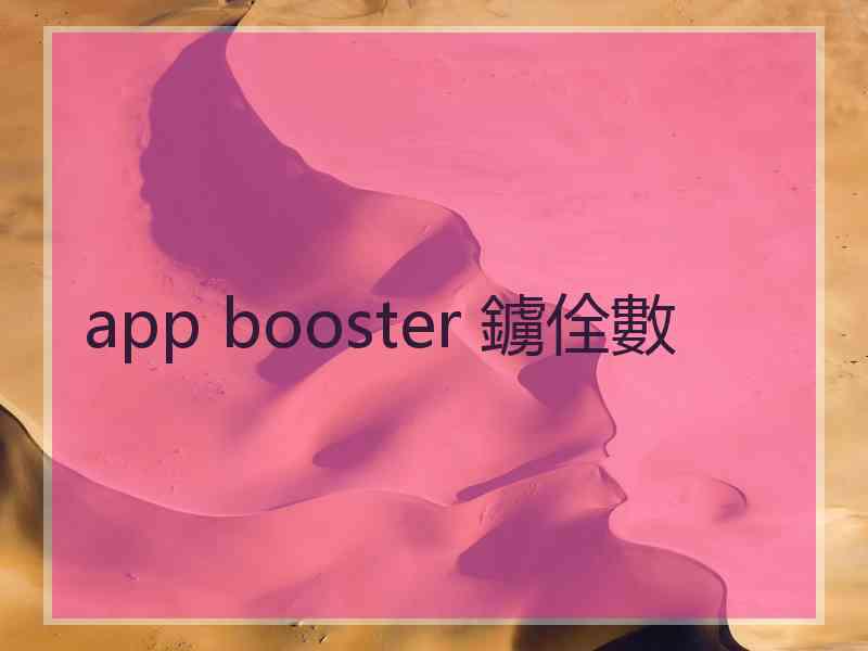 app booster 鐪佺數