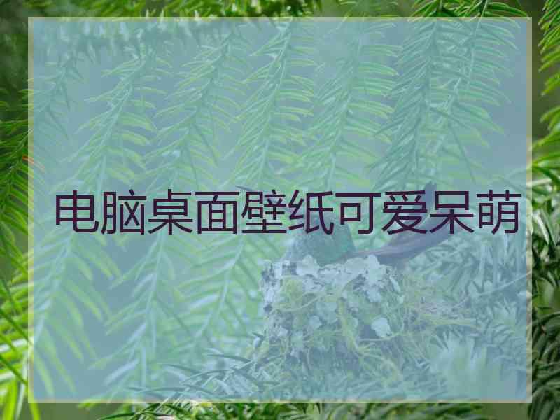 电脑桌面壁纸可爱呆萌