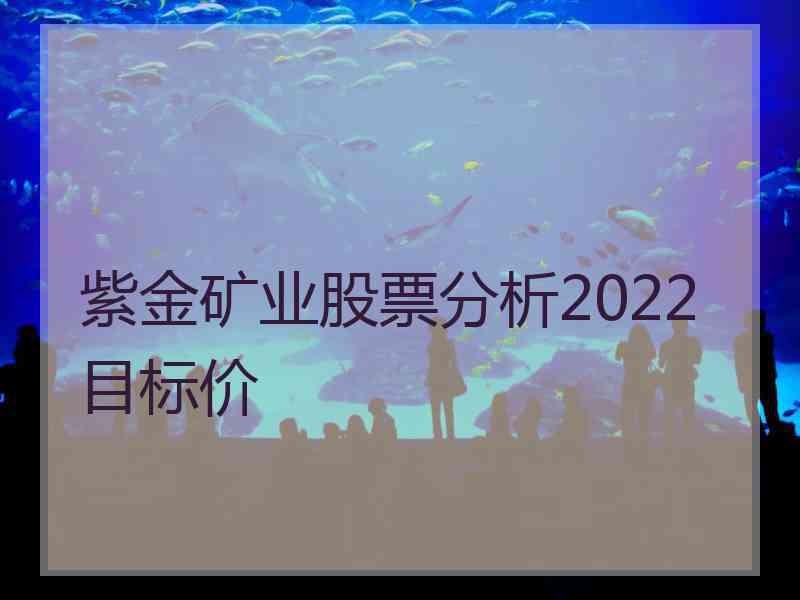 紫金矿业股票分析2022目标价