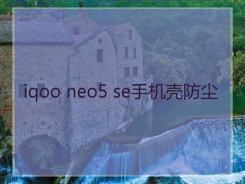 iqoo neo5 se手机壳防尘