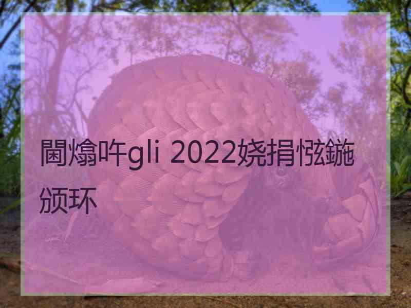 閫熻吘gli 2022娆捐惤鍦颁环