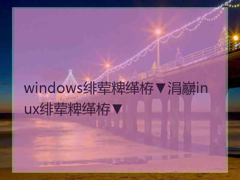 windows绯荤粺缂栫▼涓巐inux绯荤粺缂栫▼