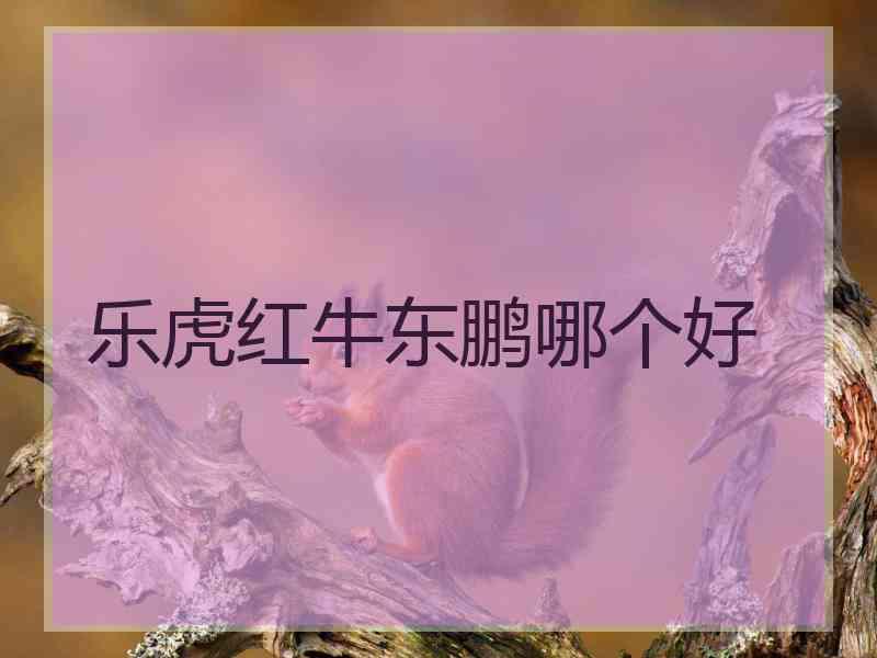 乐虎红牛东鹏哪个好