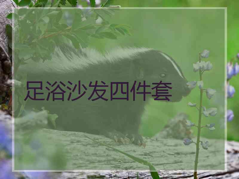 足浴沙发四件套