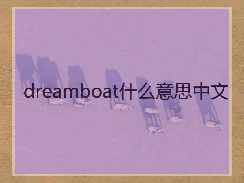 dreamboat什么意思中文