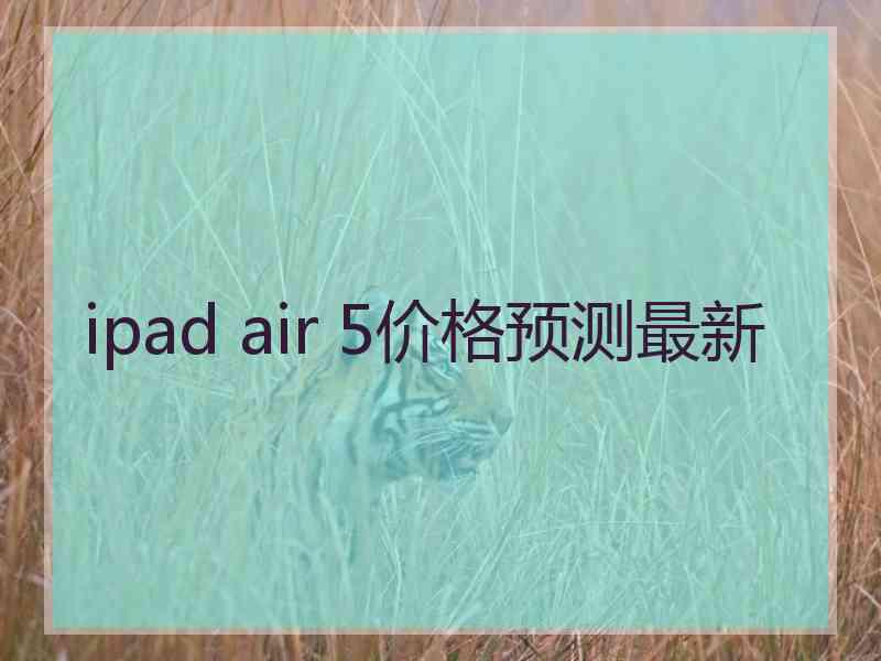 ipad air 5价格预测最新