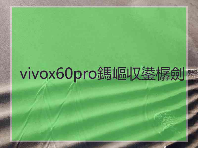 vivox60pro鎷嶇収鍙樼劍