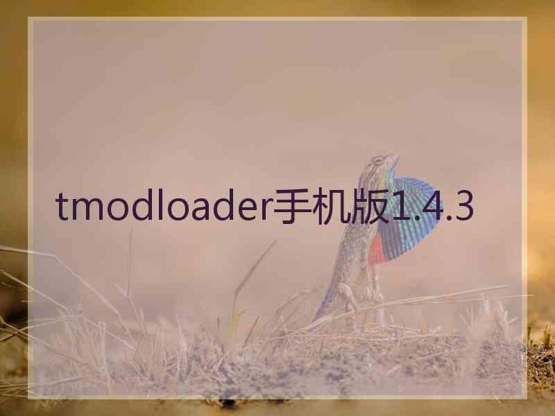 tmodloader手机版1.4.3