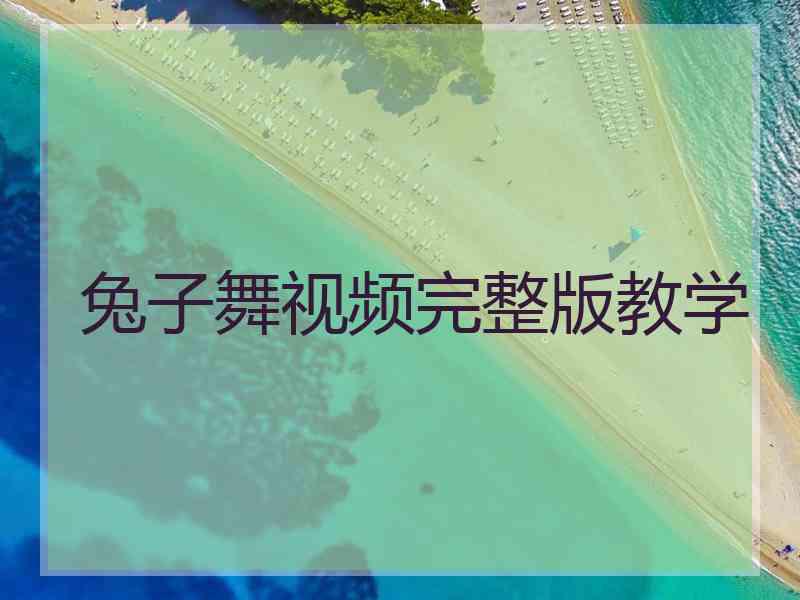 兔子舞视频完整版教学