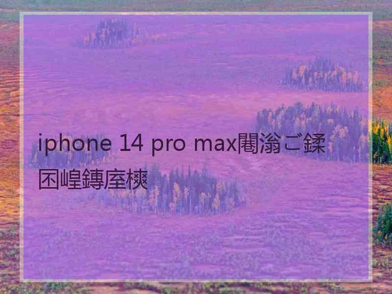 iphone 14 pro max闀滃ご鍒囨崲鏄庢樉