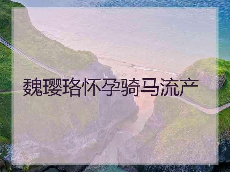 魏璎珞怀孕骑马流产