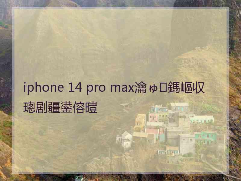 iphone 14 pro max瀹ゅ鎷嶇収璁剧疆鍙傛暟