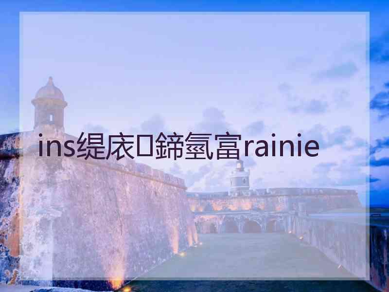 ins缇庡鍗氫富rainie