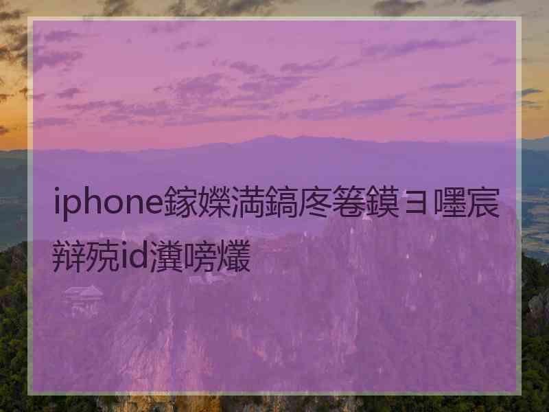 iphone鎵嬫満鎬庝箞鏌ヨ嚜宸辩殑id瀵嗙爜