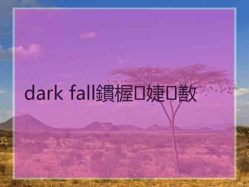 dark fall鏆楃婕敾