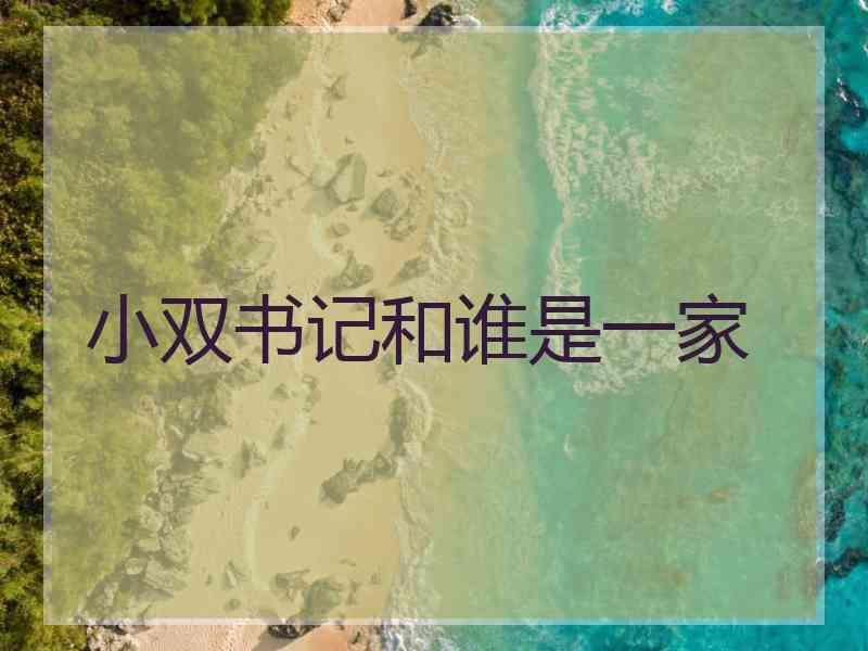 小双书记和谁是一家