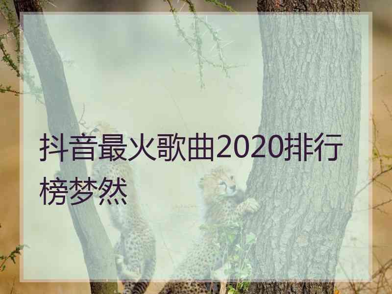 抖音最火歌曲2020排行榜梦然