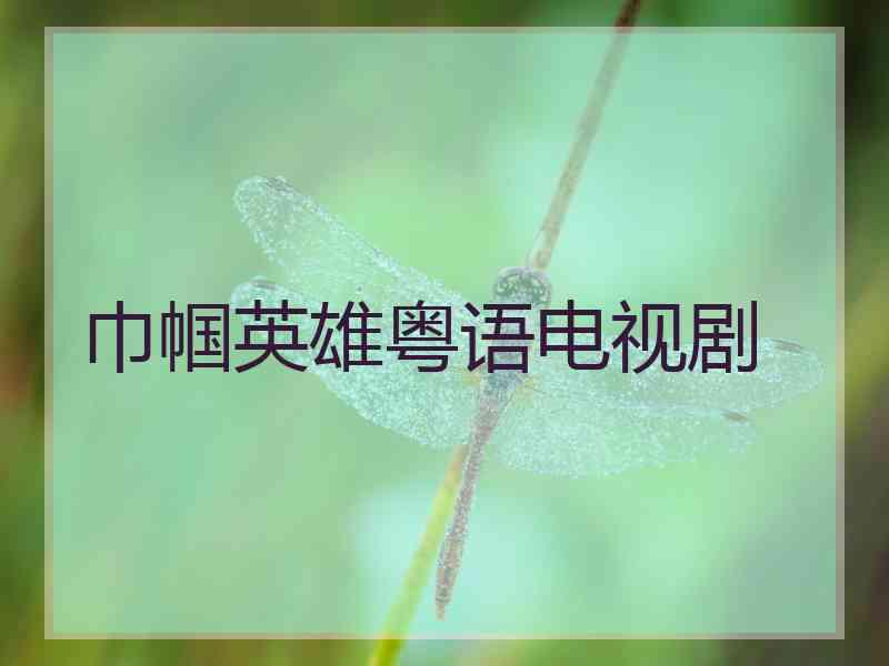 巾帼英雄粤语电视剧